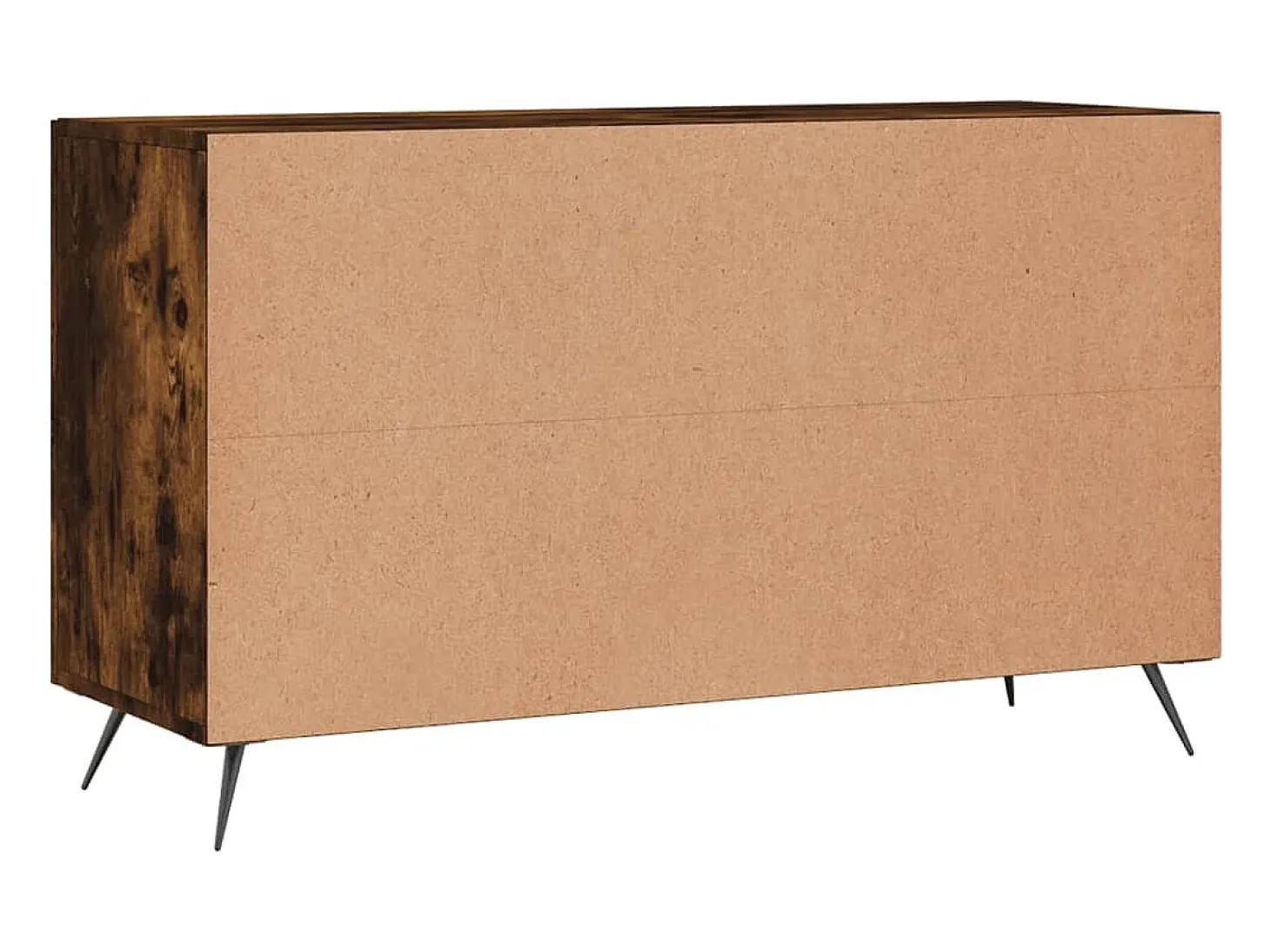 Aparador madera de ingeniería roble ahumado 100x36x60 cm