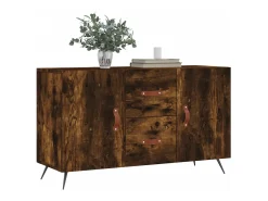 Aparador madera de ingeniería roble ahumado 100x36x60 cm
