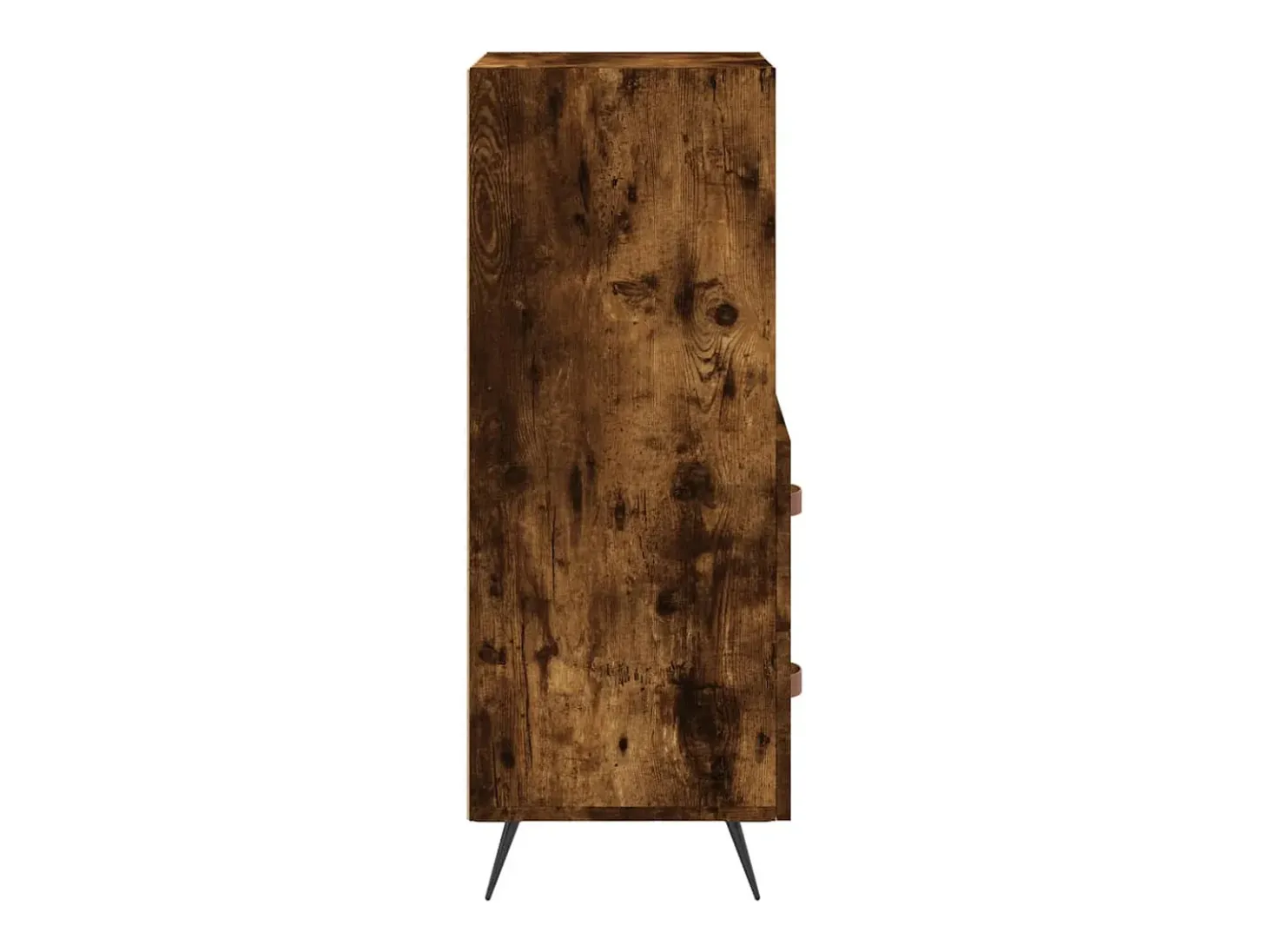 Aparador madera de ingeniería roble ahumado 34,5x34x90 cm