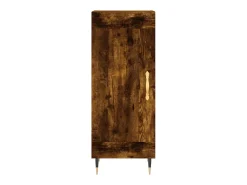 Aparador madera de ingeniería roble ahumado 34,5x34x90 cm