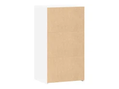 Aparador madera de ingeniería blanco 50x42,5x93 cm