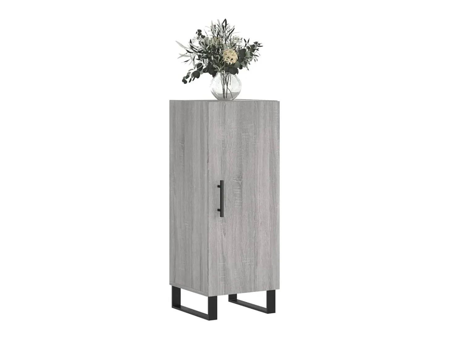 Aparador madera de ingeniería gris Sonoma 34,5x34x90 cm ES26574
