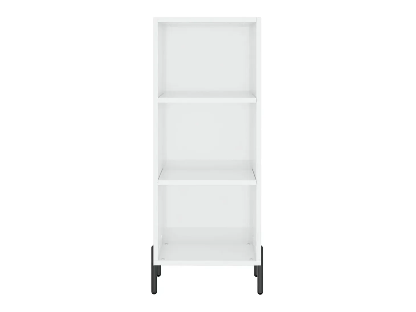 Aparador madera de ingeniería blanco brillante 34,5x32,5x90 cm ES25758