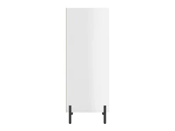 Aparador madera de ingeniería blanco brillante 34,5x32,5x90 cm ES25758