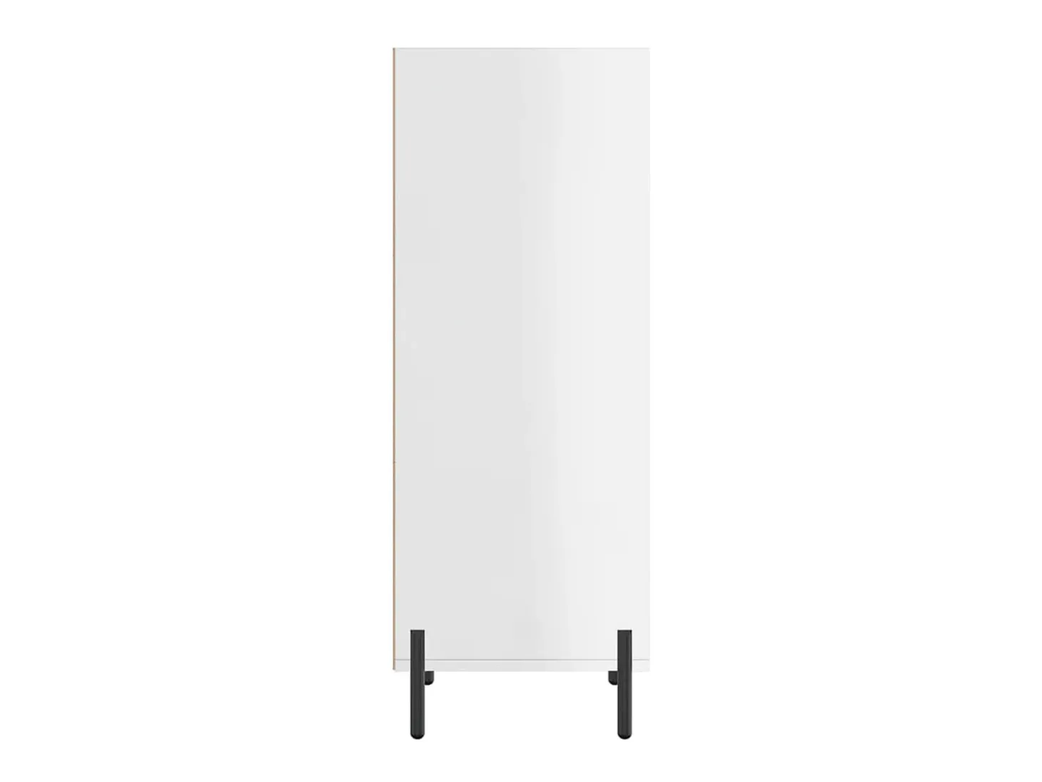 Aparador madera de ingeniería blanco brillante 34,5x32,5x90 cm ES25758