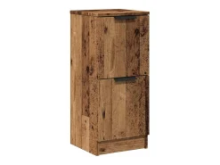 Aparador madera de ingeniería madera envejecida 30x30x70 cm