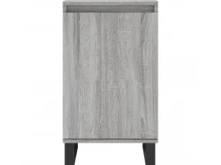Aparador madera de ingeniería gris Sonoma 40x35x70 cm ES64210
