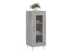 Aparador madera de ingeniería gris Sonoma 34,5x34x90 cm