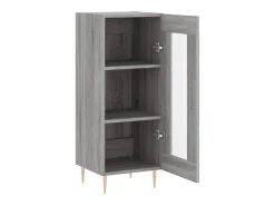 Aparador madera de ingeniería gris Sonoma 34,5x34x90 cm