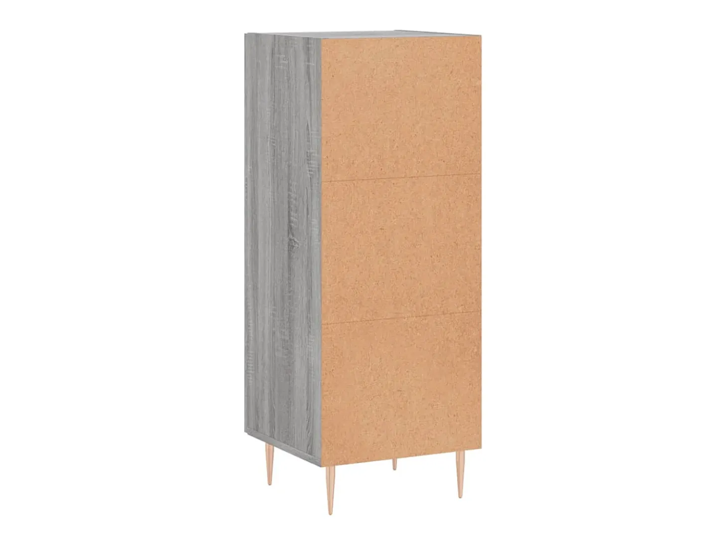 Aparador madera de ingeniería gris Sonoma 34,5x34x90 cm