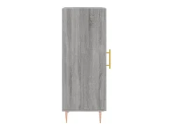 Aparador madera de ingeniería gris Sonoma 34,5x34x90 cm