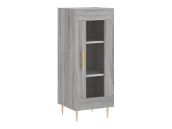 Aparador madera de ingeniería gris Sonoma 34,5x34x90 cm