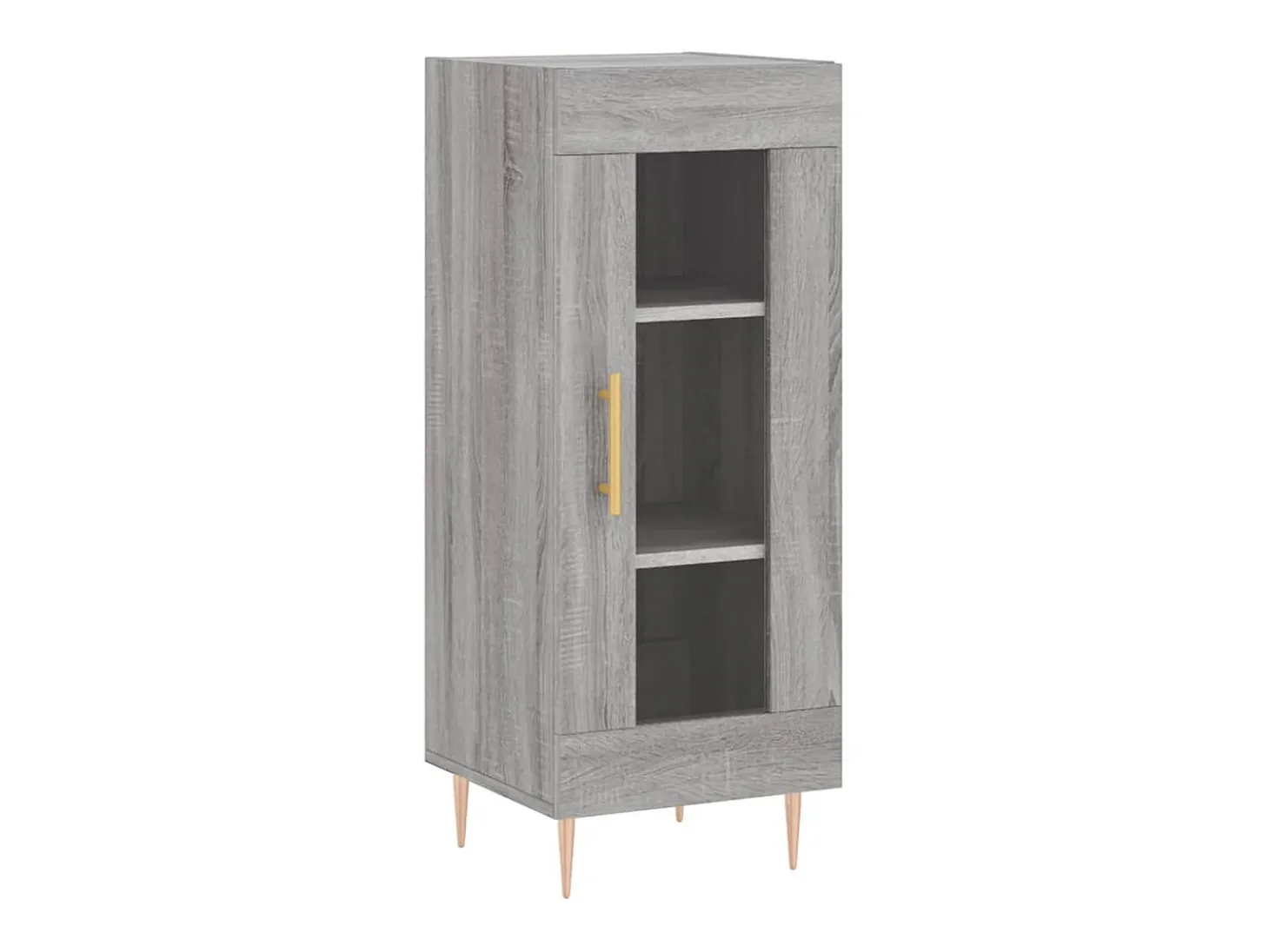 Aparador madera de ingeniería gris Sonoma 34,5x34x90 cm