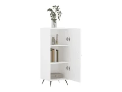 Aparador madera de ingeniería blanco 34,5x34x90 cm ES79965