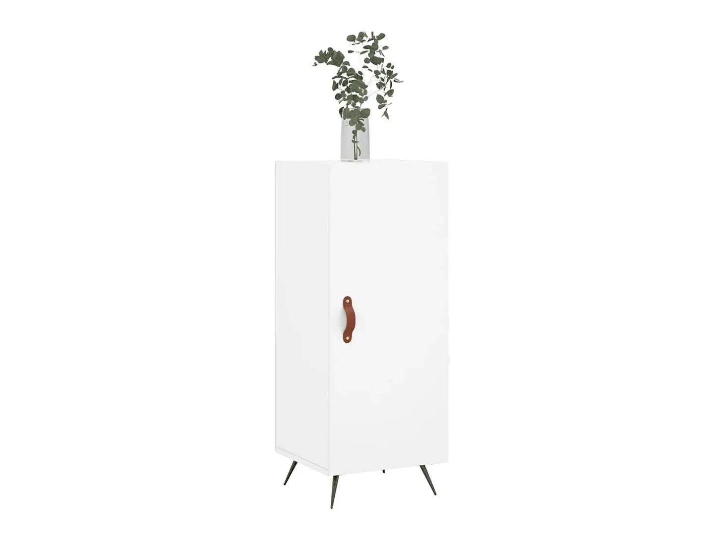 Aparador madera de ingeniería blanco 34,5x34x90 cm ES79965