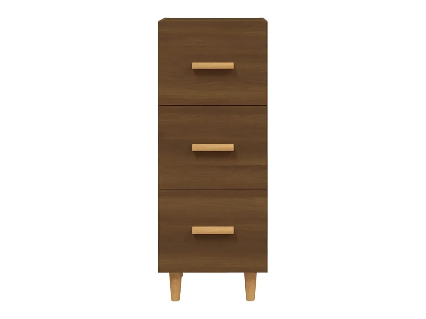 Aparador madera de ingeniería marrón roble 34,5x34x90 cm ES95869