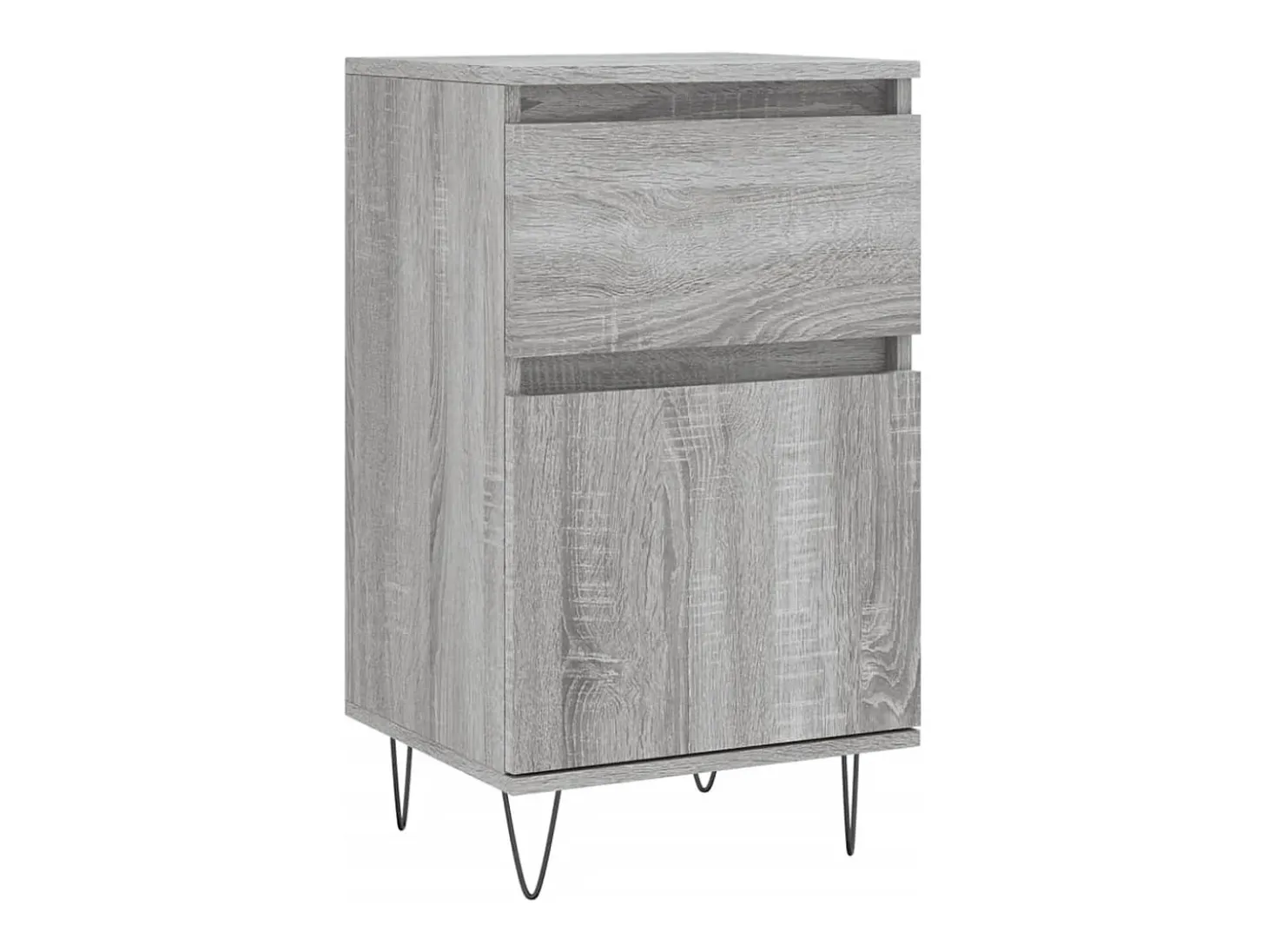 Aparador madera de ingeniería gris Sonoma 40x35x70 cm