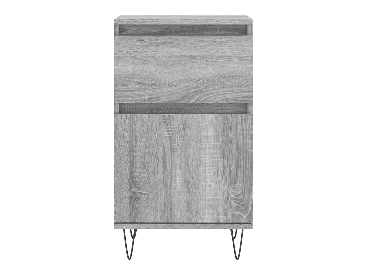 Aparador madera de ingeniería gris Sonoma 40x35x70 cm