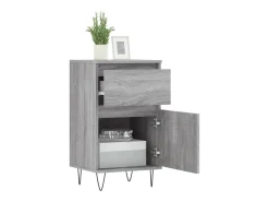 Aparador madera de ingeniería gris Sonoma 40x35x70 cm