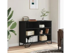 Aparador madera de ingeniería negro 101x35,5x74,5 cm