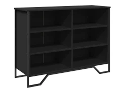 Aparador madera de ingeniería negro 101x35,5x74,5 cm