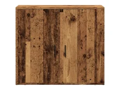 Aparador madera de ingeniería madera envejecida 80x33x70 cm