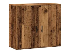 Aparador madera de ingeniería madera envejecida 80x33x70 cm
