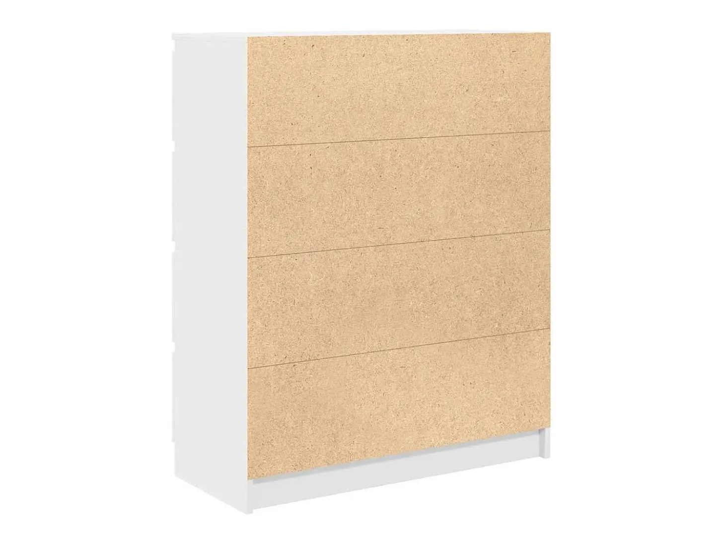 Aparador madera de ingeniería blanco 80x35x99 cm