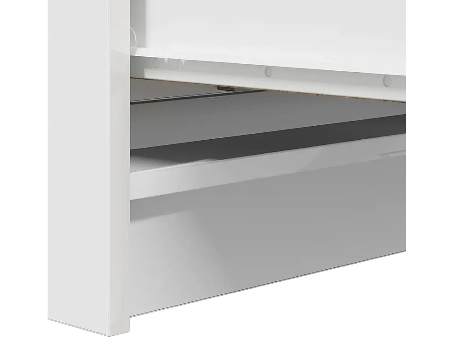 Aparador madera de ingeniería blanco 80x35x99 cm