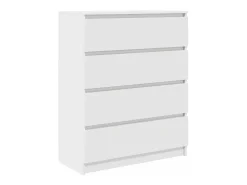 Aparador madera de ingeniería blanco 80x35x99 cm