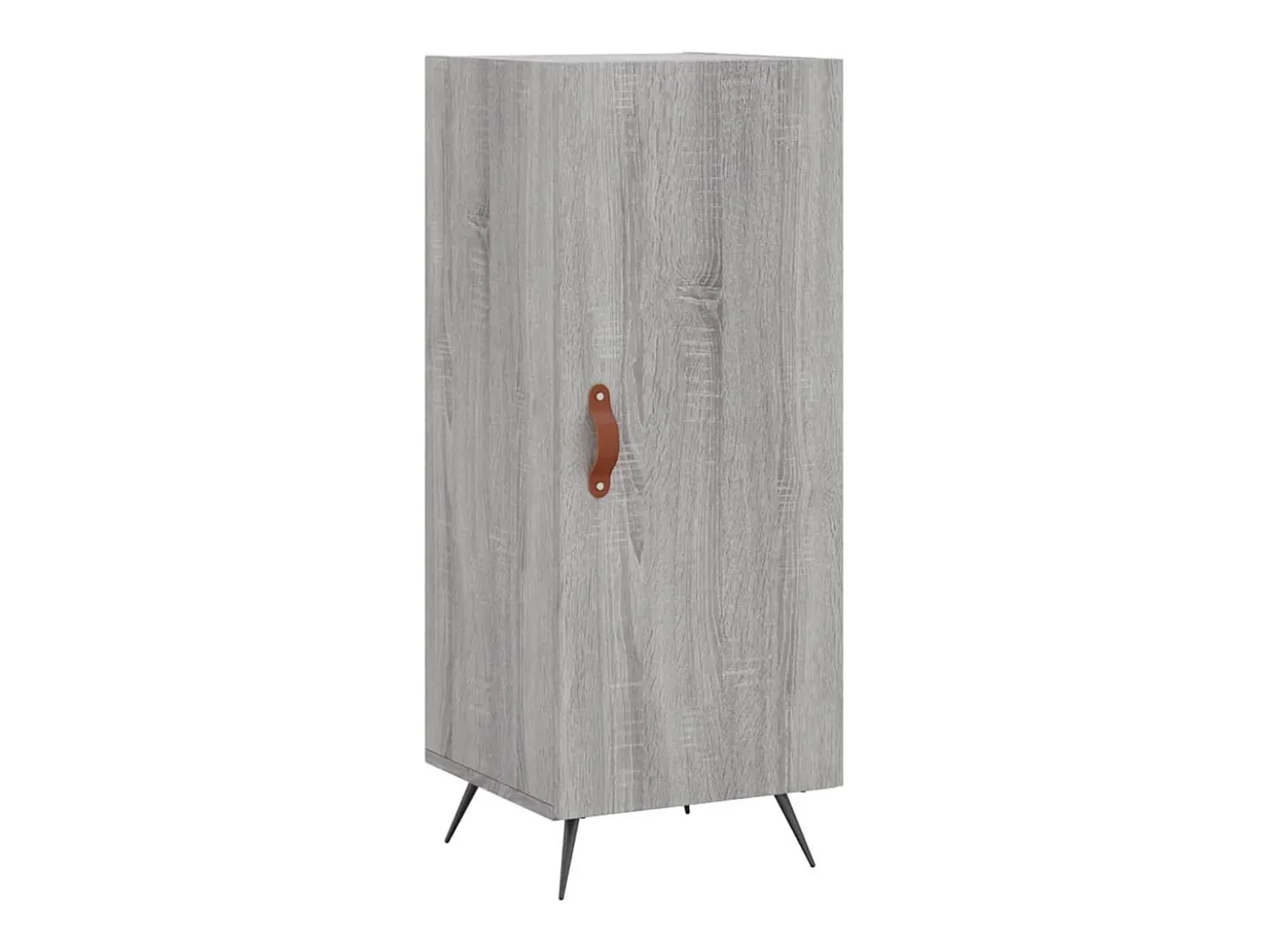 Aparador madera de ingeniería gris Sonoma 34,5x34x90 cm