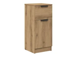 Aparador madera de ingeniería roble artisian 30x30x70 cm