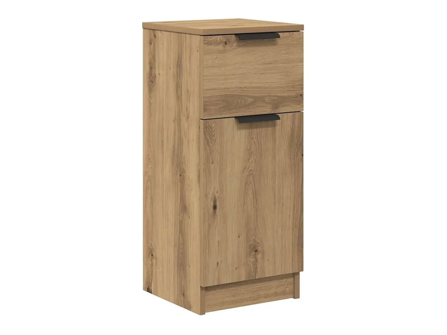 Aparador madera de ingeniería roble artisian 30x30x70 cm