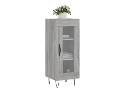 Aparador madera de ingeniería gris Sonoma 34,5x34x90 cm