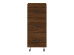 Aparador madera de ingeniería marrón roble 34,5x34x90 cm
