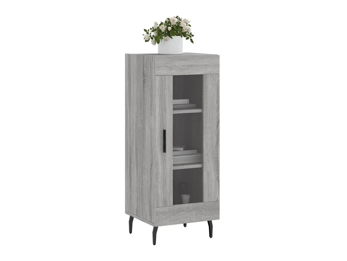 Aparador madera de ingeniería gris Sonoma 34,5x34x90 cm ES97259