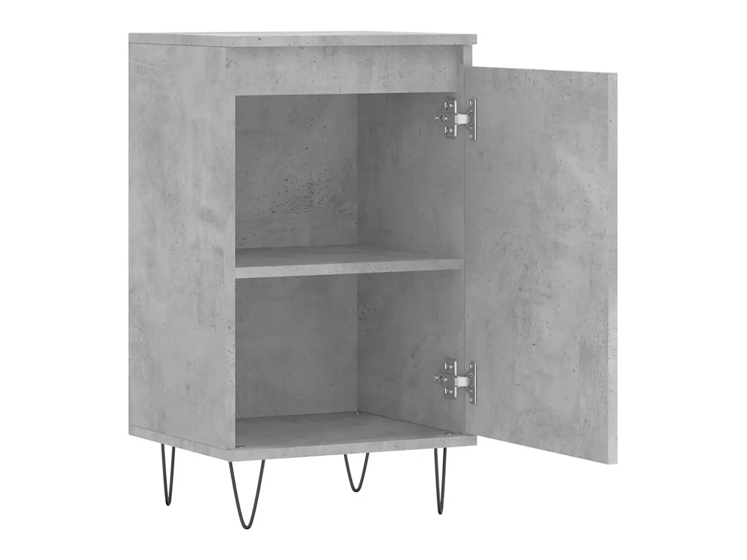 Aparador madera de ingeniería gris hormigón 40x35x70 cm
