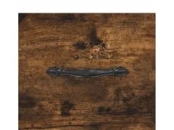 Aparador madera de ingeniería roble ahumado 100x36x60 cm