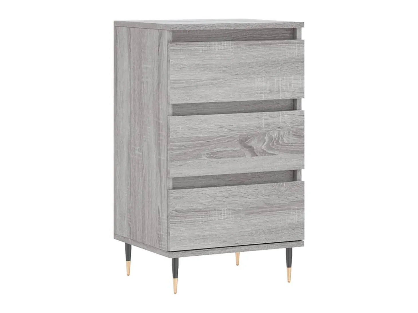 Aparador madera de ingeniería gris Sonoma 40x35x70 cm ES49677
