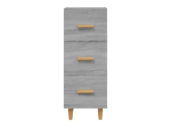 Aparador madera de ingeniería gris Sonoma 34,5x34x90 cm ES21861