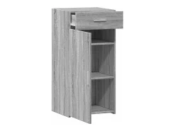 Aparador madera de ingeniería gris Sonoma 45x42,5x93 cm