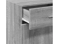 Aparador madera de ingeniería gris Sonoma 45x42,5x93 cm