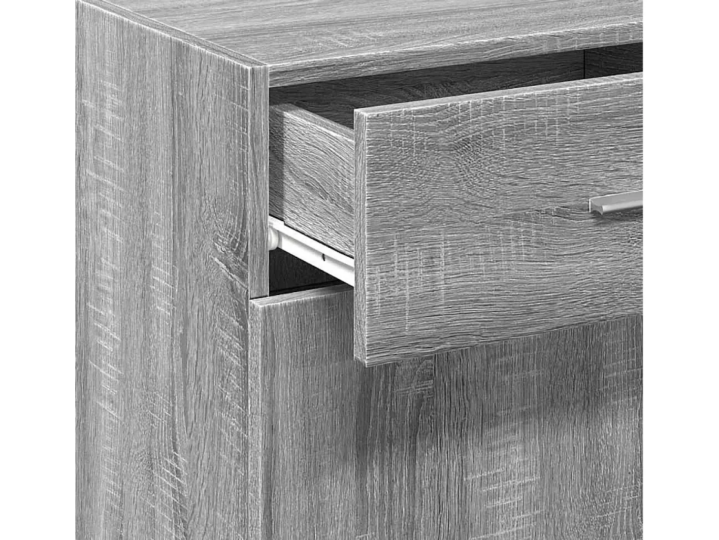 Aparador madera de ingeniería gris Sonoma 45x42,5x93 cm