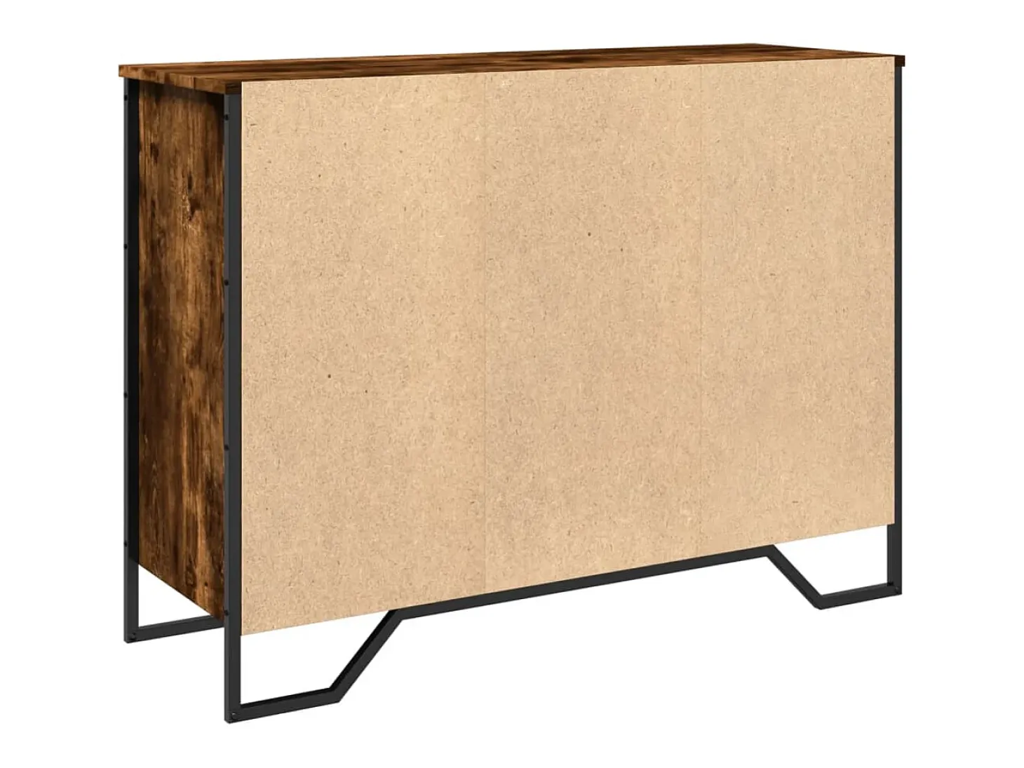 Aparador madera de ingeniería roble ahumado 101x35,5x74,5 cm