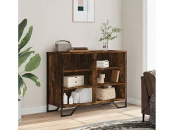 Aparador madera de ingeniería roble ahumado 101x35,5x74,5 cm