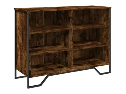 Aparador madera de ingeniería roble ahumado 101x35,5x74,5 cm