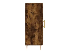 Aparador madera de ingeniería roble ahumado 34,5x34x90 cm
