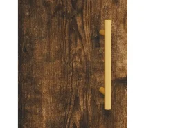 Aparador madera de ingeniería roble ahumado 34,5x34x90 cm