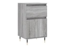 Aparador madera de ingeniería gris Sonoma 40x35x70 cm ES55608