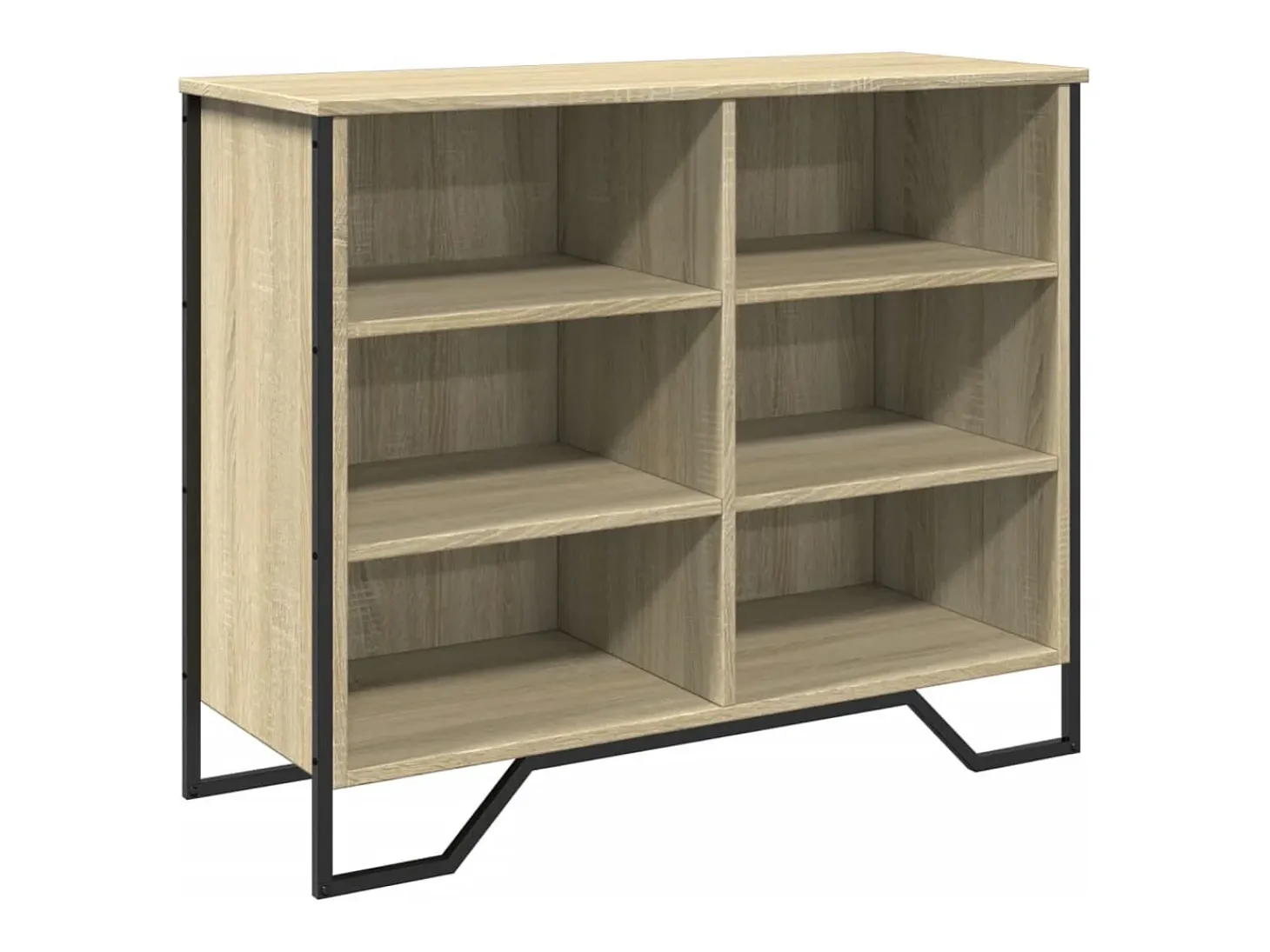 Aparador madera de ingeniería roble Sonoma 91x35,5x74,5 cm